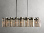 Delsie Oval Art Glass Chandelier 51''63''72''L by Bling Lighting Studio