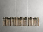 Delsie Oval Art Glass Chandelier 51''63''72''L by Bling Lighting Studio