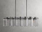 Delsie Oval Art Glass Chandelier 51''63''72''L by Bling Lighting Studio