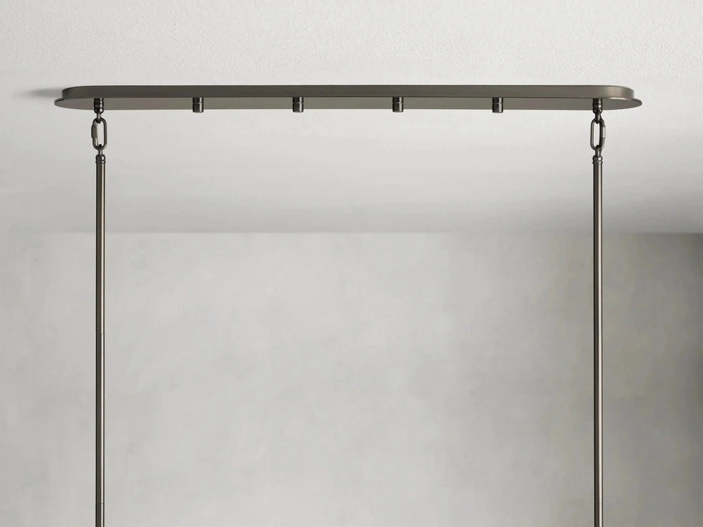 Delsie Oval Art Glass Chandelier 51''63''72''L by Bling Lighting Studio