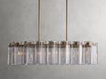 Delsie Oval Art Glass Chandelier 51''63''72''L by Bling Lighting Studio