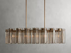 Delsie Oval Art Glass Chandelier 51''63''72''L by Bling Lighting Studio
