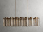 Delsie Oval Art Glass Chandelier 51''63''72''L by Bling Lighting Studio