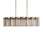Delsie Oval Art Glass Chandelier 51''63''72''L by Bling Lighting Studio