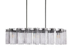 Delsie Oval Art Glass Chandelier 51''63''72''L by Bling Lighting Studio
