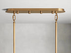 Delsie Oval Art Glass Chandelier 51''63''72''L by Bling Lighting Studio