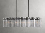 Delsie Oval Art Glass Chandelier 51''63''72''L by Bling Lighting Studio