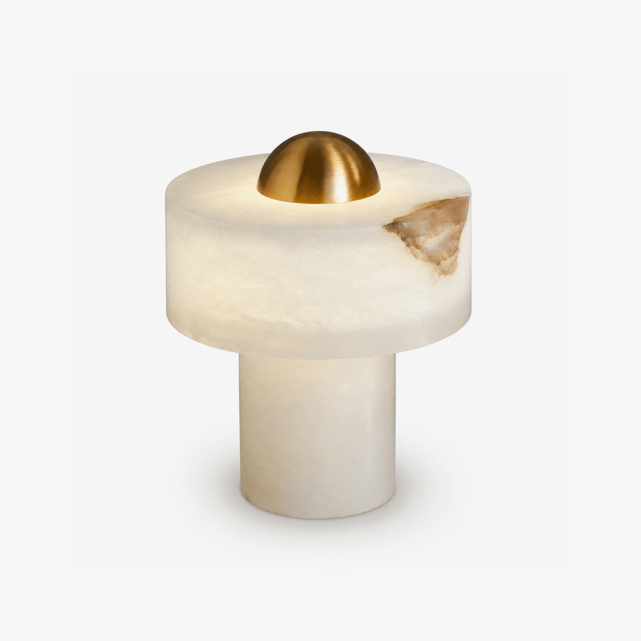 Dome Alabaster Table Lamp by Bling Lighting Studio
