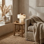 Dome Alabaster Table Lamp by Bling Lighting Studio