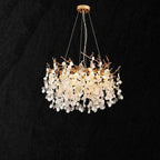 Donna Round Circle Fortune Tree Round Branch Chandelier by Bling Lighting Studio