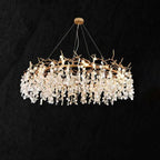 Donna Round Circle Fortune Tree Round Branch Chandelier by Bling Lighting Studio