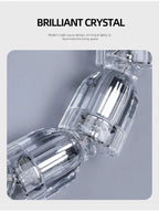 Dreon Large Crystal Chain Chandelier for high ceiling staircase and foyer lighting