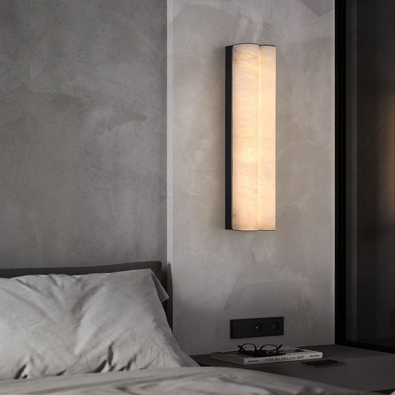 Elaris Alabaster Column Wall Light by Bling Lighting Studio