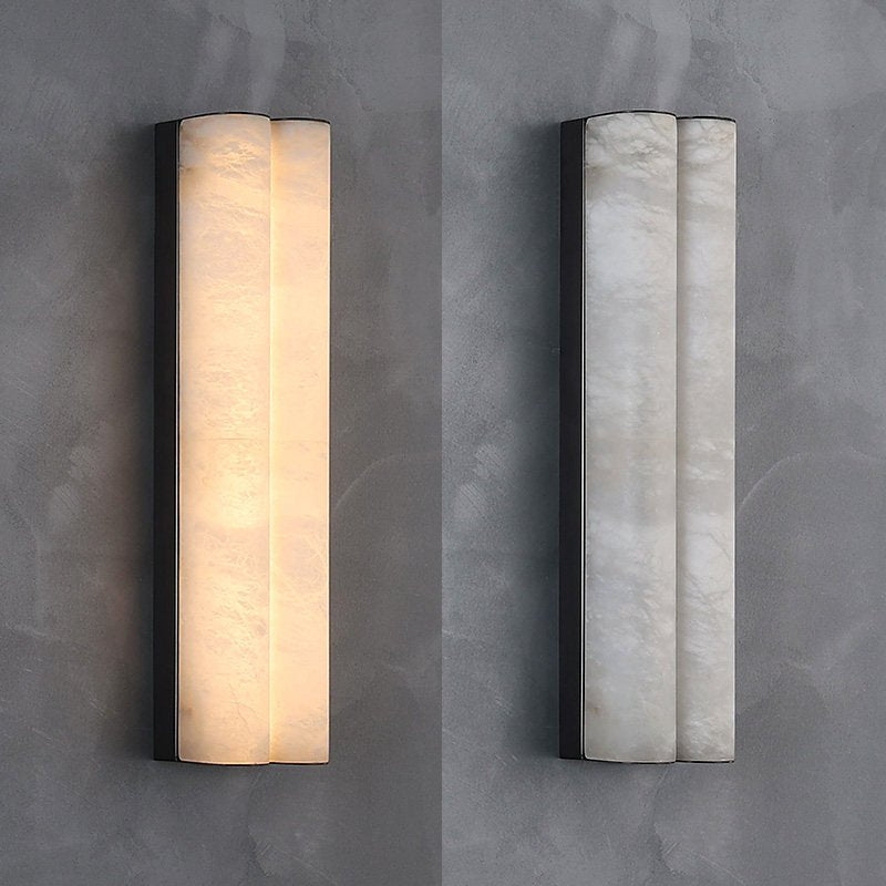 Elaris Alabaster Column Wall Light by Bling Lighting Studio