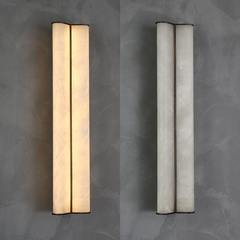 Elion Twin Alabaster Wall Light by Bling Lighting Studio