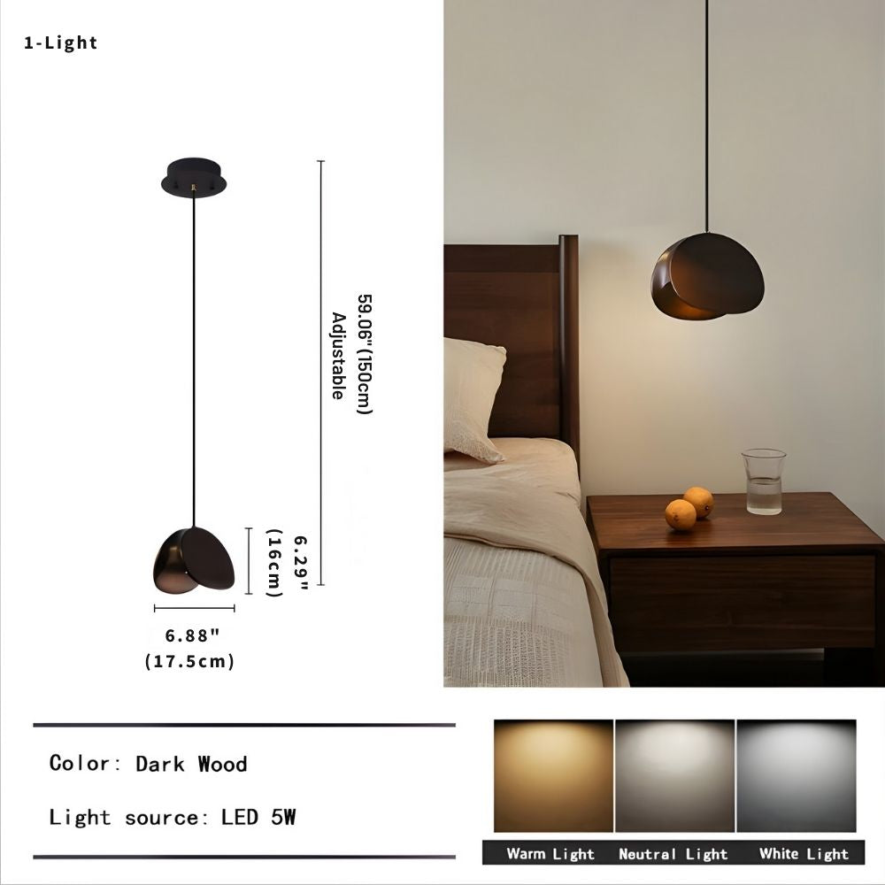 Elor Contemporary Wood Multi Light Pendant for high ceiling staircase and foyer lighting
