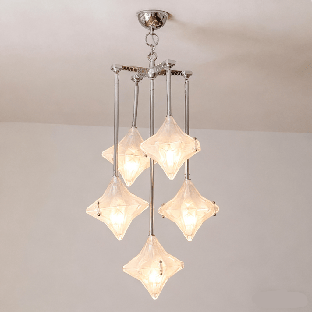 Elowen Long Prism Star Chandelier by Bling Lighting Studio