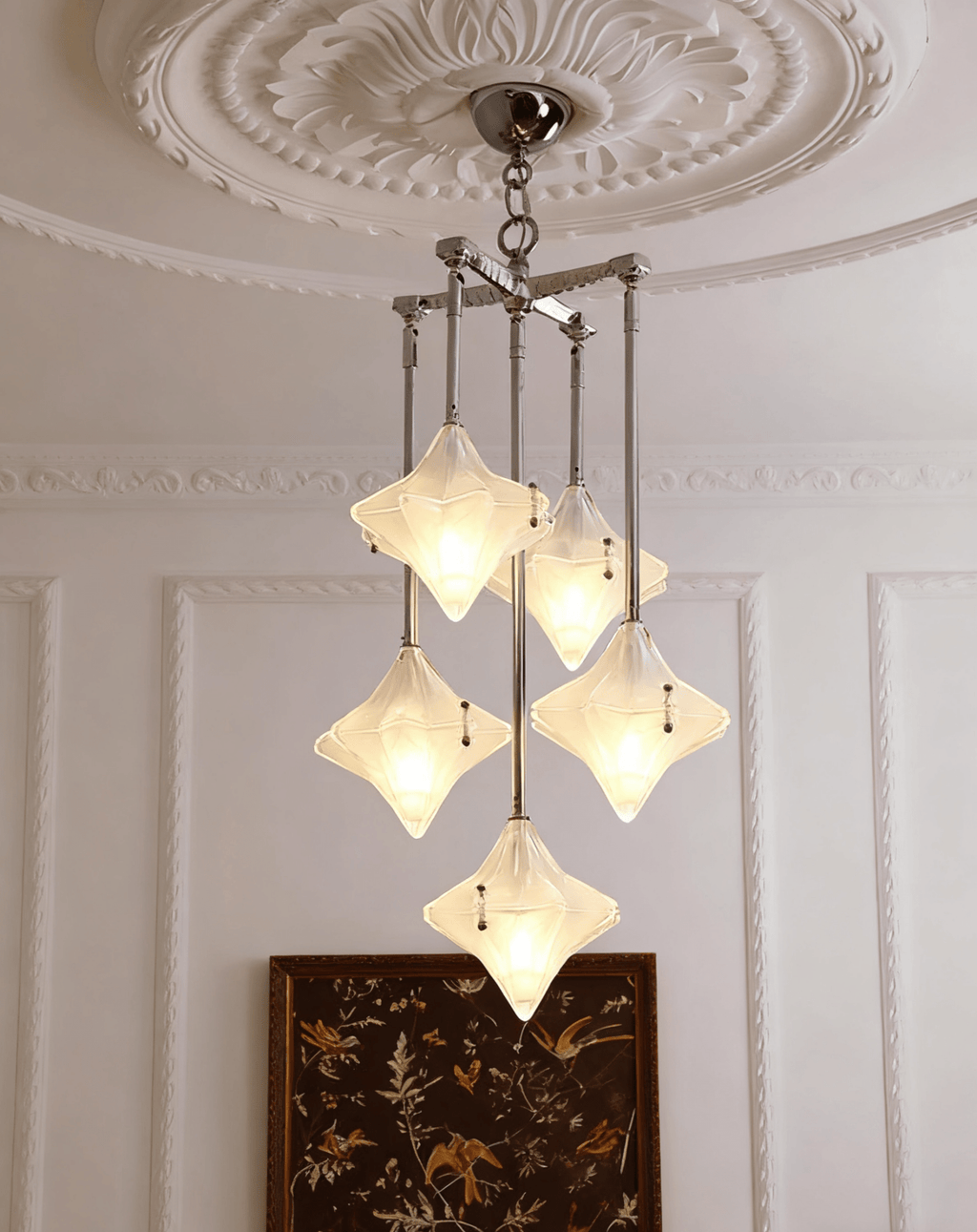 Elowen Long Prism Star Chandelier by Bling Lighting Studio