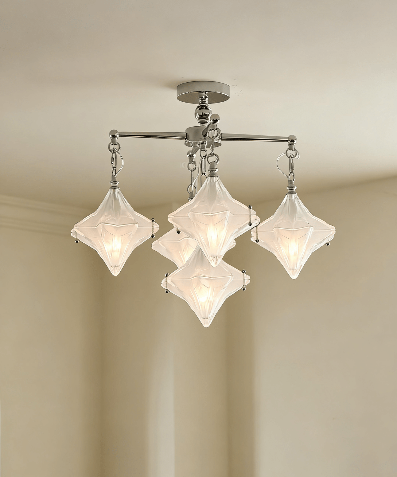 Elowen Prism Star Chandelier by Bling Lighting Studio