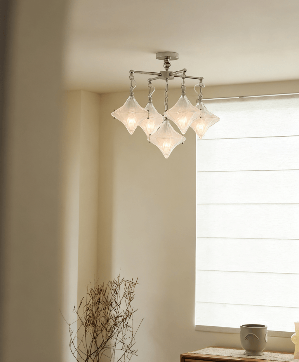 Elowen Prism Star Chandelier by Bling Lighting Studio