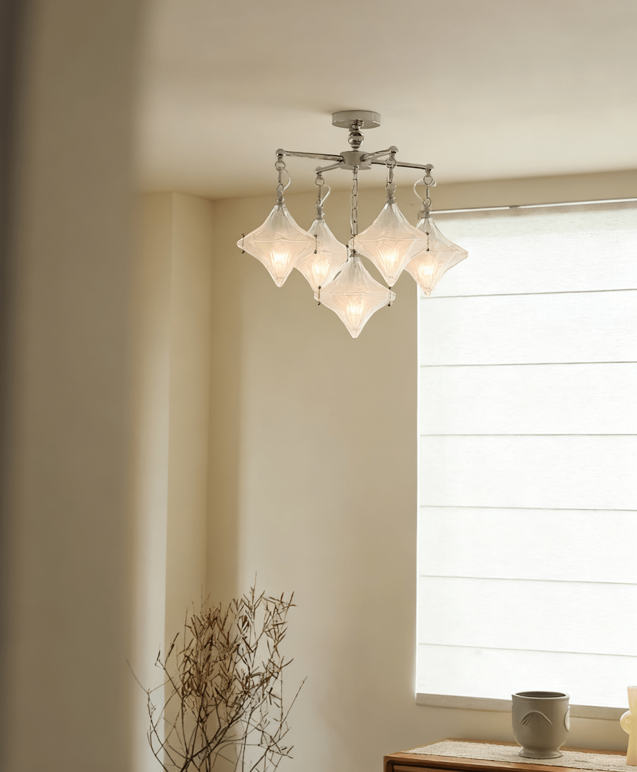 Elowen Prism Star Chandelier by Bling Lighting Studio