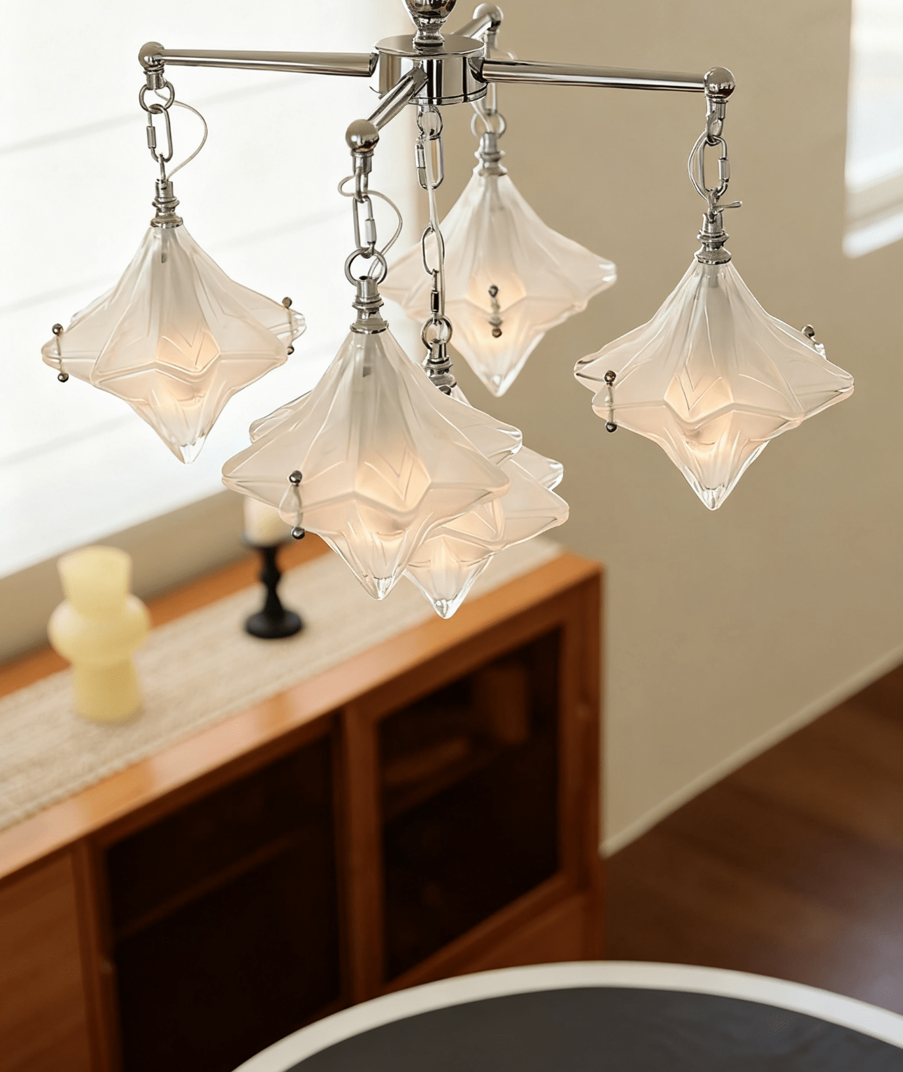 Elowen Prism Star Chandelier by Bling Lighting Studio