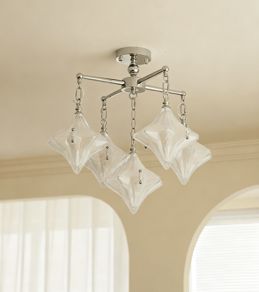 Elowen Prism Star Chandelier by Bling Lighting Studio