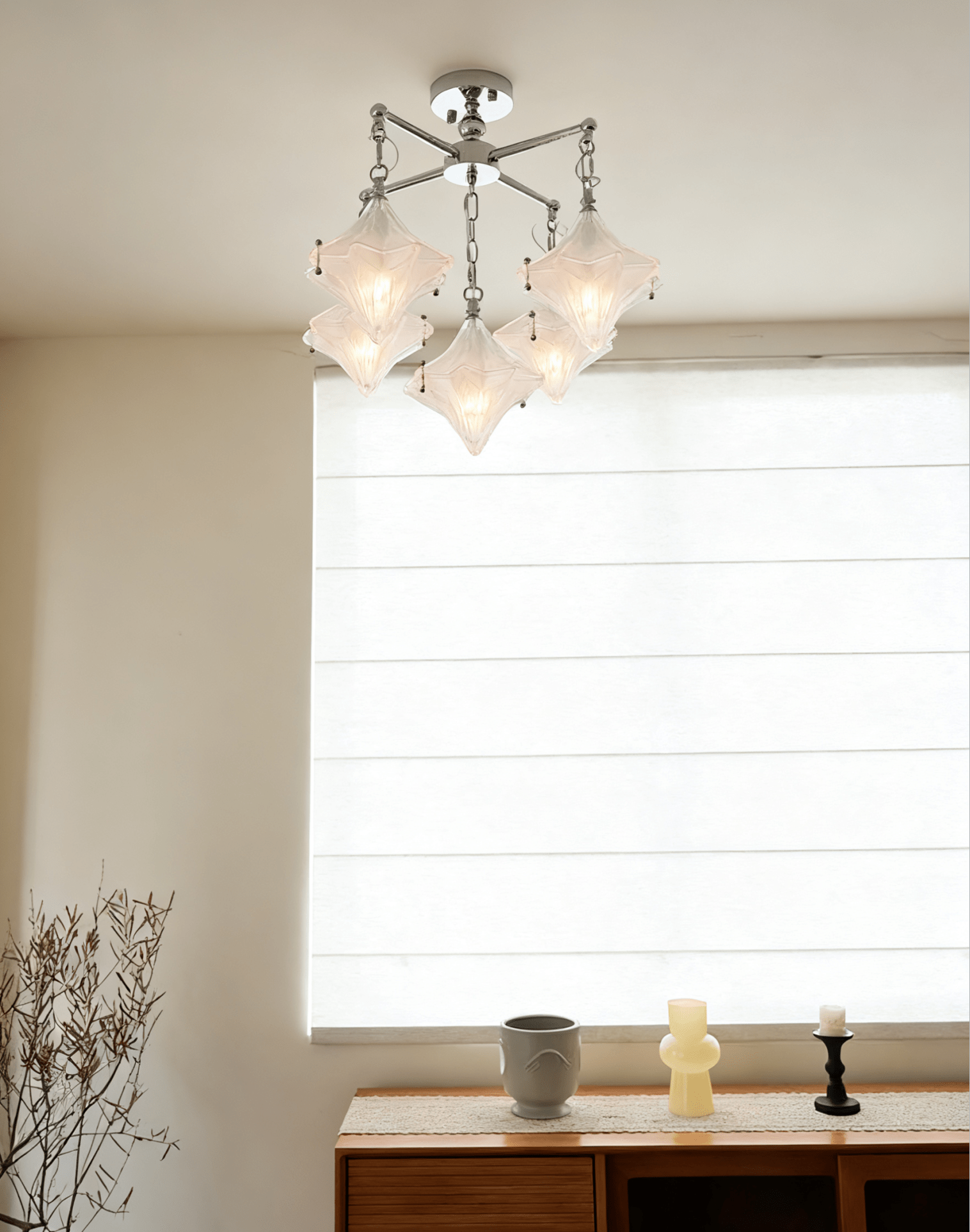 Elowen Prism Star Chandelier by Bling Lighting Studio
