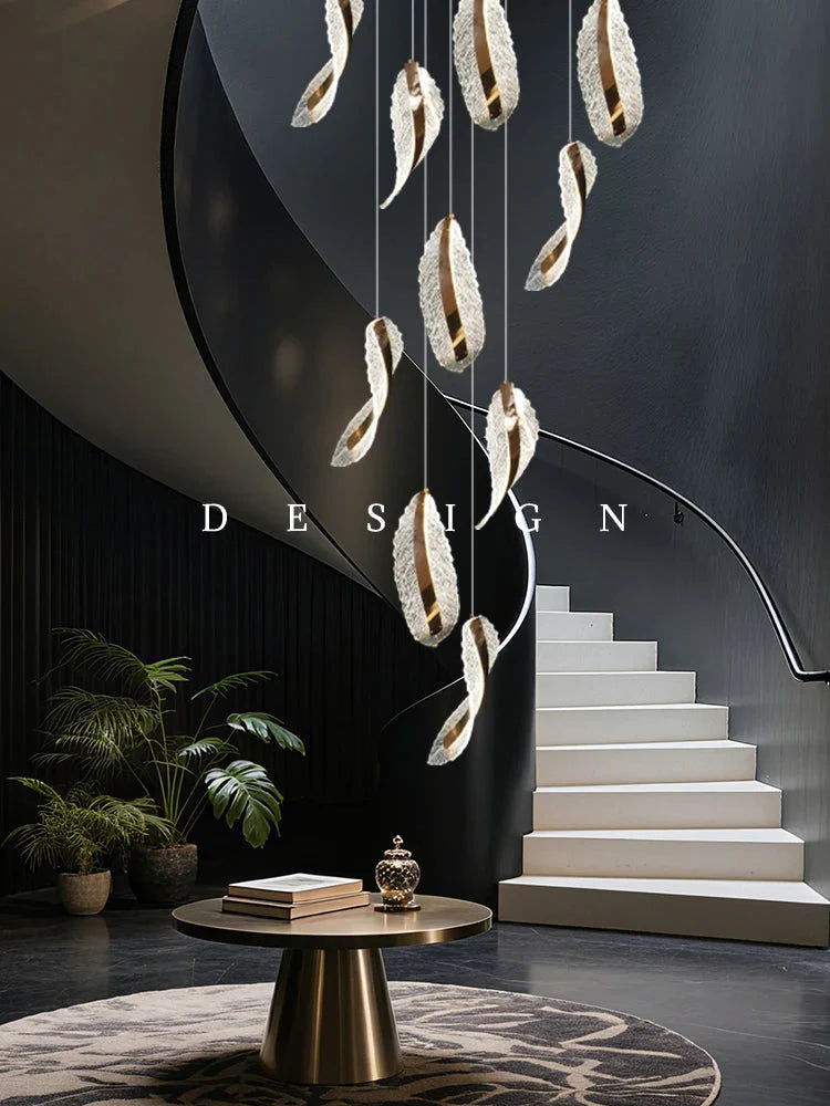 Elsia Entry Foyer Chandelier for high ceiling staircase and foyer lighting