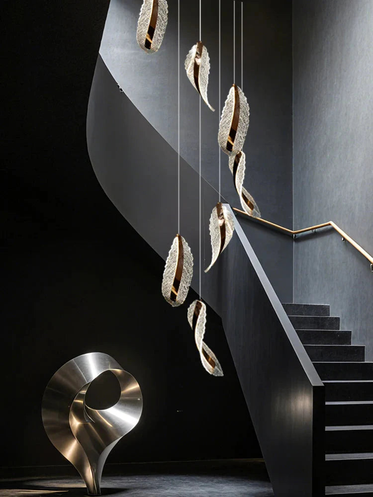 Elsia Entry Foyer Chandelier for high ceiling staircase and foyer lighting