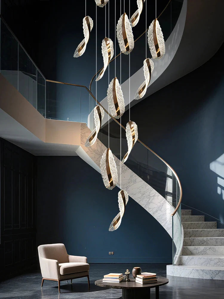 Elsia Entry Foyer Chandelier for high ceiling staircase and foyer lighting