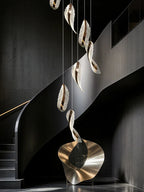 Elsia Entry Foyer Chandelier for high ceiling staircase and foyer lighting
