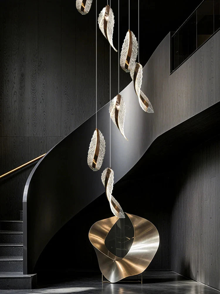Elsia Entry Foyer Chandelier for high ceiling staircase and foyer lighting