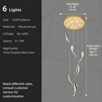 Elsia Entry Foyer Chandelier for high ceiling staircase and foyer lighting