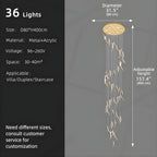 Elsia Entry Foyer Chandelier for high ceiling staircase and foyer lighting