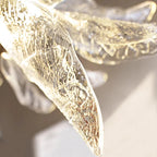 Elyorn Leaves Design High Ceiling Foyer Chandelier for high ceiling staircase and foyer lighting