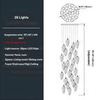 Elyorn Leaves Design High Ceiling Foyer Chandelier for high ceiling staircase and foyer lighting