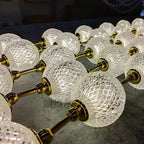 Esle Modern Pearl Necklace Chandelier for high ceiling staircase and foyer lighting