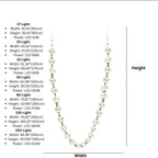 Esle Modern Pearl Necklace Chandelier for high ceiling staircase and foyer lighting