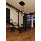 Velveton Seeded Glass Chandelier by Bling Lighting Studio