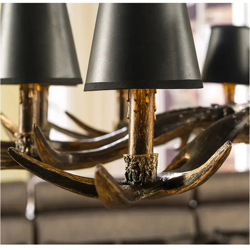 Faux Elk Antler Chandelier - Bling Lighting Studio