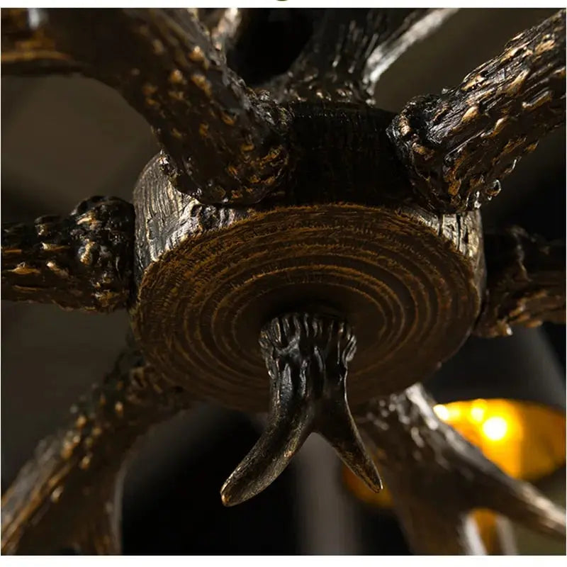 Faux Elk Antler Chandelier - Bling Lighting Studio