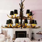 Faux Elk Antler Chandelier - Bling Lighting Studio