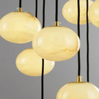 Faye Marble Bubble Chandelier for high ceiling staircase and foyer lighting