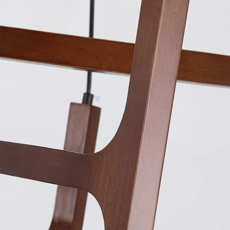 Fia Minimalist Wooden Pendant Chandelier Light - Bling Lighting Studio