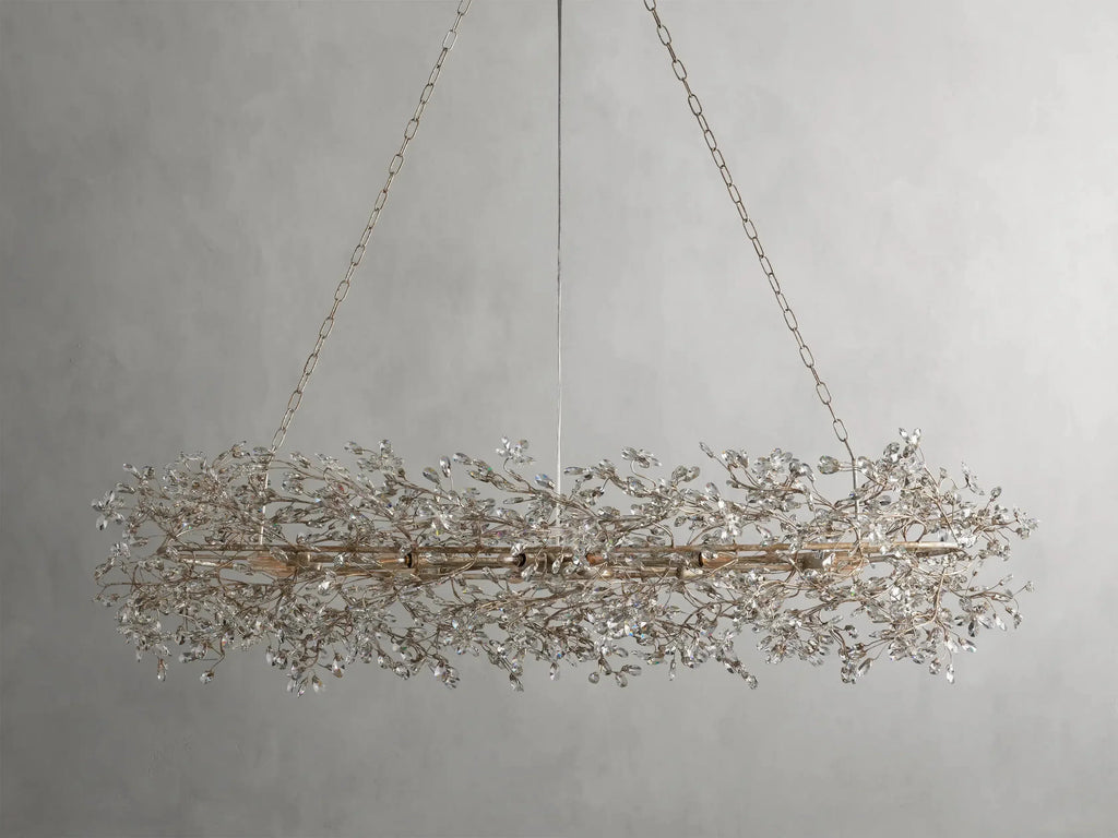 Fiore Oval Chandelier by Bling Lighting Studio