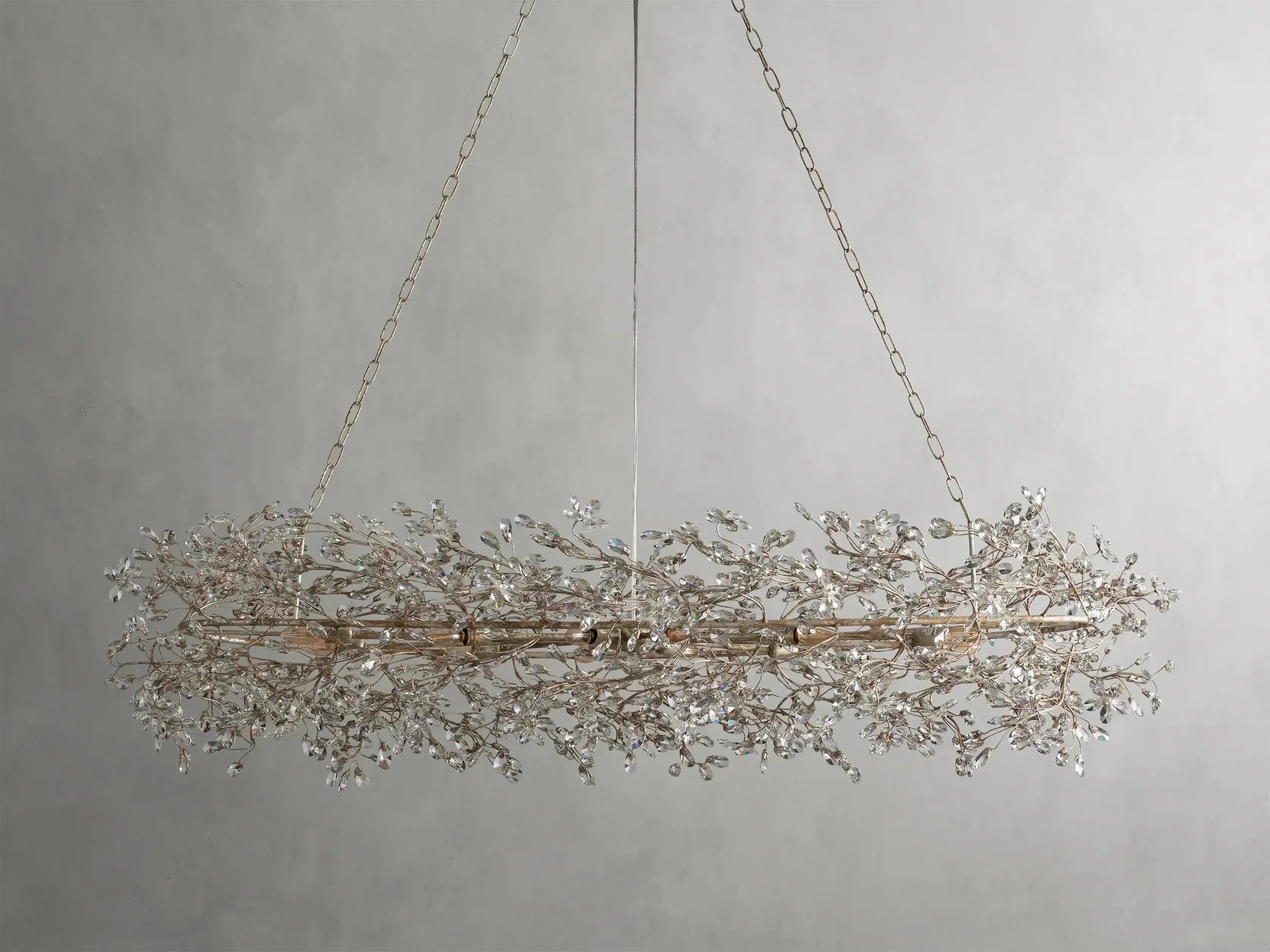 Fiore Oval Chandelier by Bling Lighting Studio