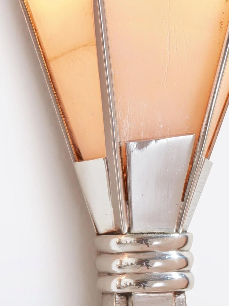 Florent Alabaster Fan Wall Sconce by Bling Lighting Studio