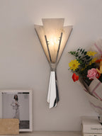 Florent Alabaster Fan Wall Sconce by Bling Lighting Studio