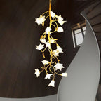 Branch Flower Craftsman Chandelier by Bling Lighting Studio